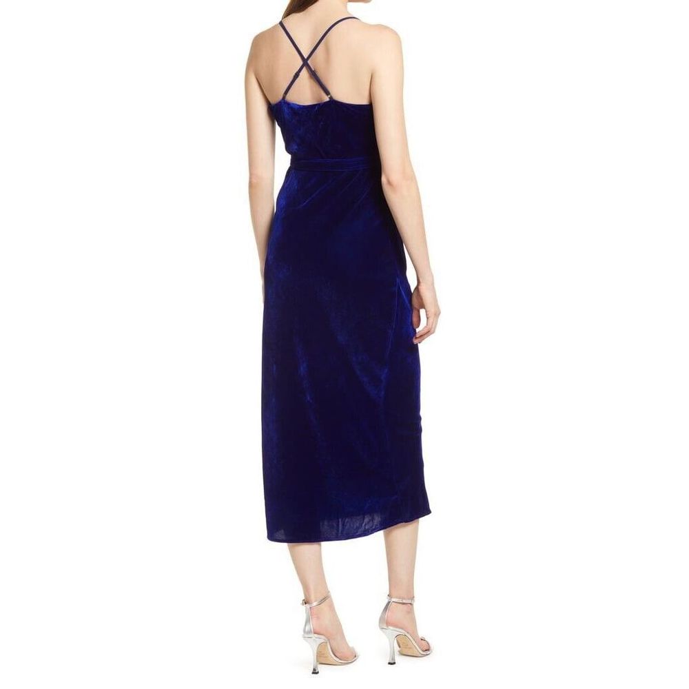 ADELYN RAE ZANA VELVET COWL NECK SLIP DRESS Size M - Picture 7 of 12